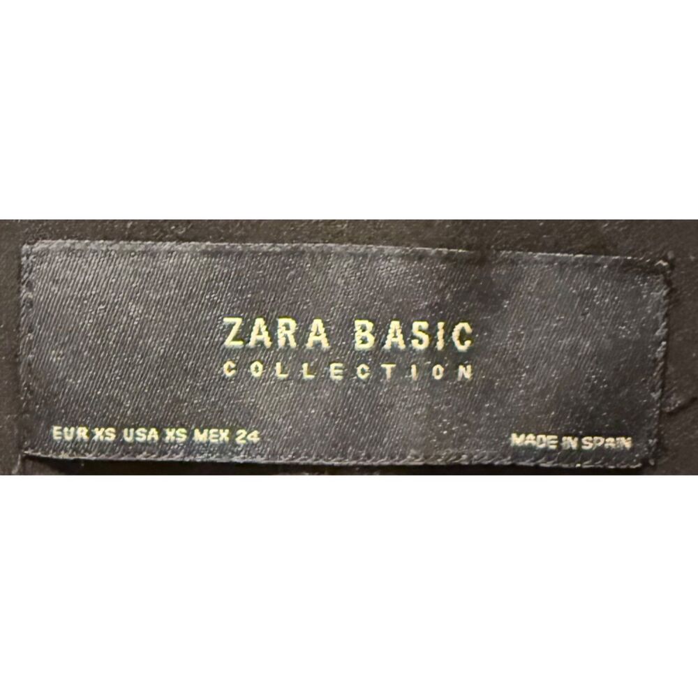 Zara Basic Black Fitted Hook Closure Blazer - image 2